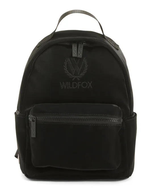 

Мини-рюкзак металлик с покрытием Wildfox, черный