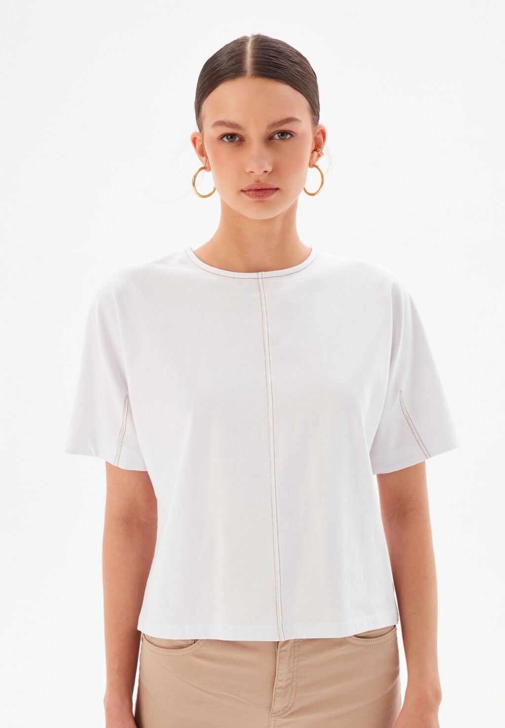 

Футболка базовая SEWING DETAILED adL, цвет white