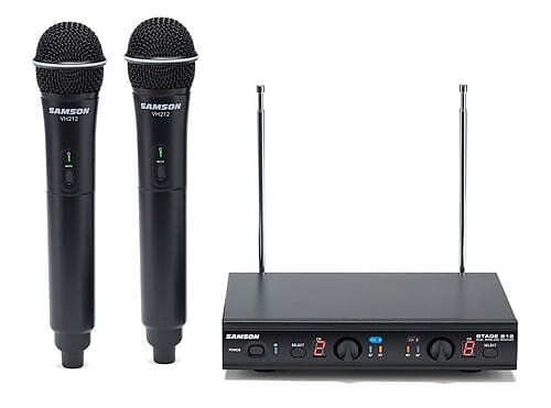 

Беспроводная система Samson SWS212HH-E Stage 212 Dual Frequncy Wireless Handheld Microphone System - E Band (173-198 MHz)