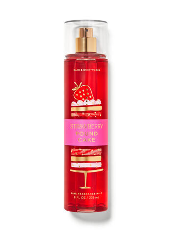 

Тонкий ароматный мист Strawberry Pound Cake, 8 fl oz / 236 mL, Bath and Body Works