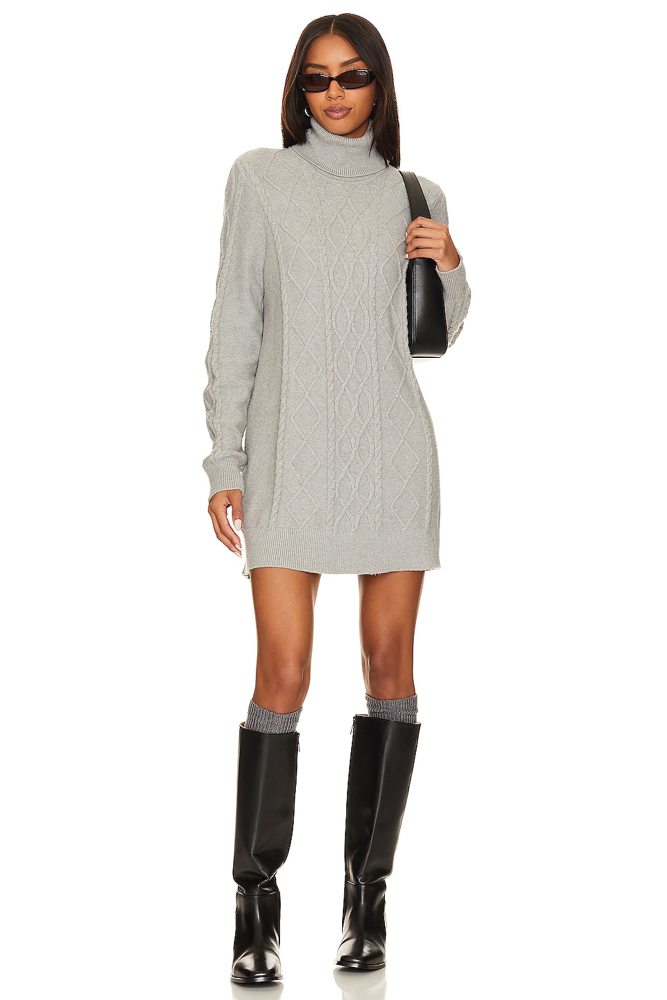 Платье мини Show Me Your Mumu Montreal, цвет Grey Cable Knit