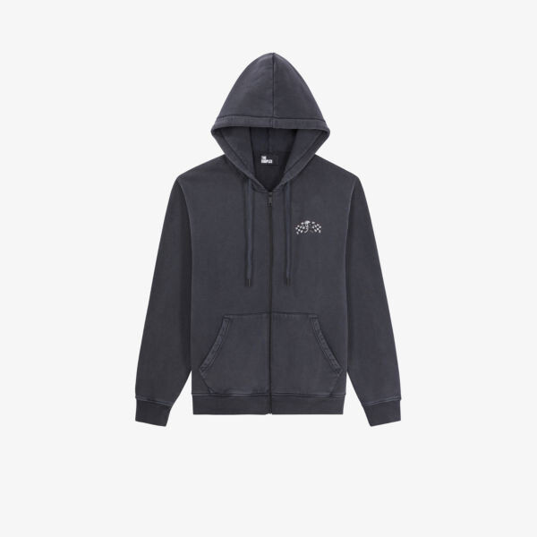 

Толстовка Racing Skull из стираного хлопка The Kooples, черный