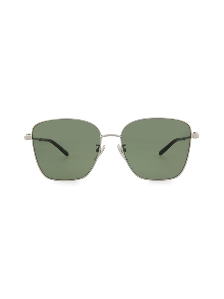 

Квадратные солнцезащитные очки 59MM Balenciaga, цвет Ruthenium Green
