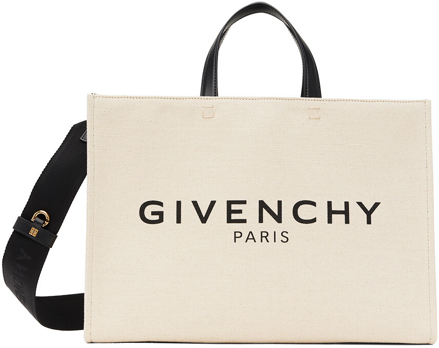

Бежевая сумка-тоут среднего размера G Givenchy