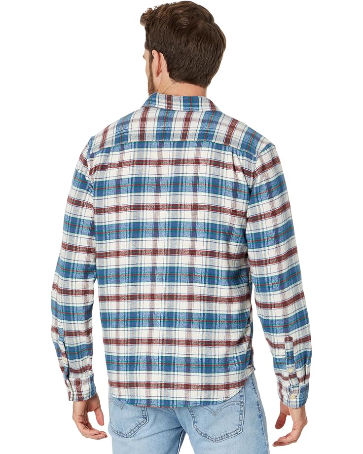 

Топ Lucky Brand Plaid Workwear Cloud Soft Long Sleeve Flannel Top, цвет Blue Plaid