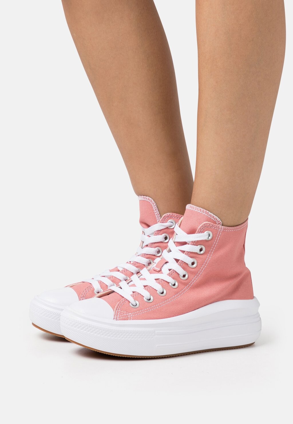 

Высокие кроссовки Converse Chuck Taylor All Star Move Platform, ритуальный розовый / белый