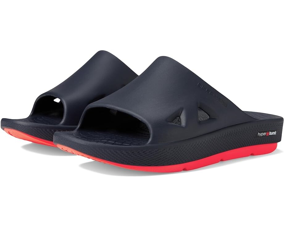 

Сандалии SKECHERS Performance Go Recover Refresh Slide, цвет Navy/Coral