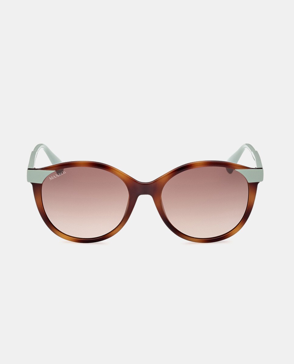 Круглые женские солнцезащитные очки в цвете Гавана MAX&Co., коричневый