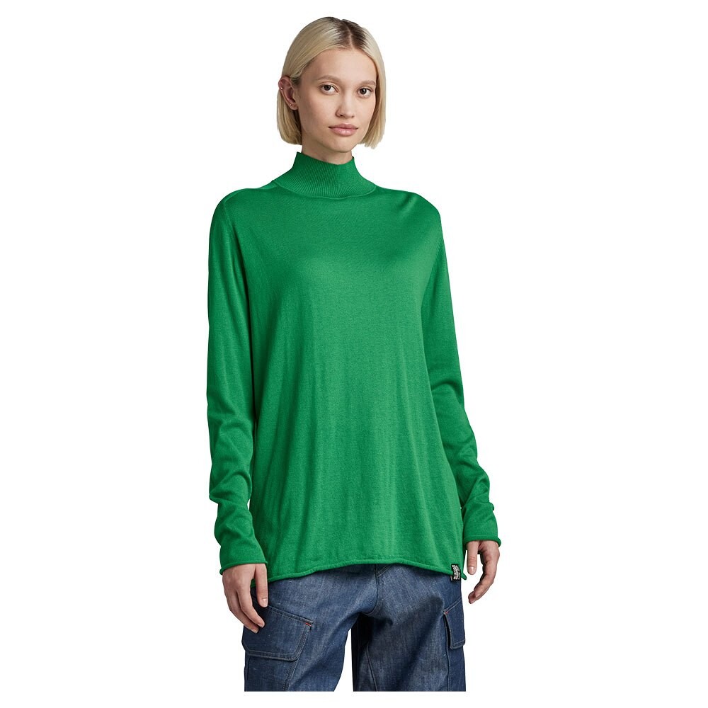 

Свитер G-Star Essential Mock Neck, зеленый