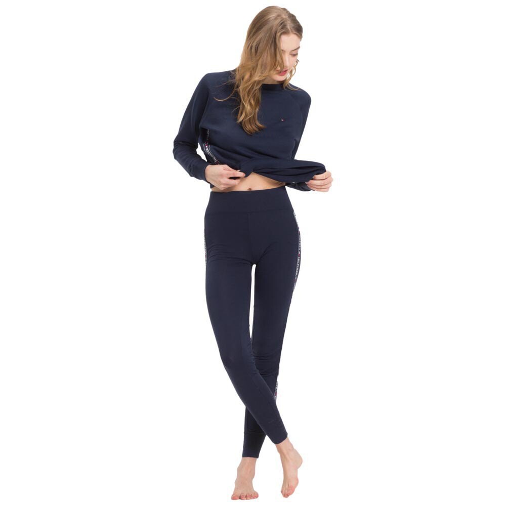 

Леггинсы Tommy Hilfiger Side Logo, синий