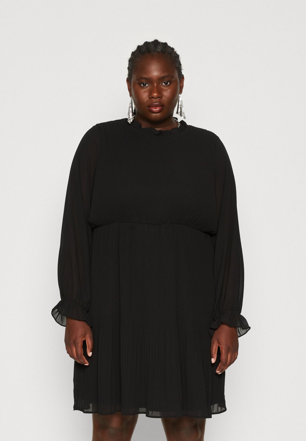 Элегантное платье Viplisse High Neck Dress EVOKED VILA, черный