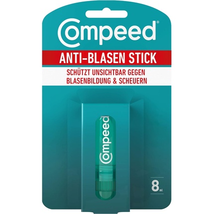 Compeed Anti-Blister Stick защищает от образования волдырей и натирания 8 мл compeed advanced blister care sports medium 8 активных гелевых подушечек