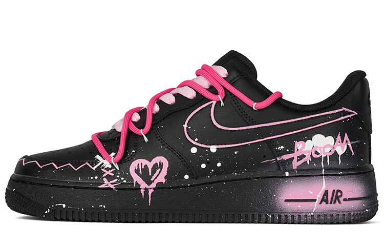 

Мужские кроссовки для скейтбординга Nike Air Force 1 Low, черный/розовый