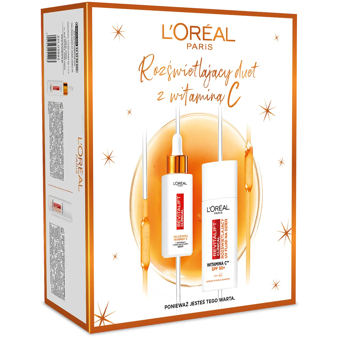 

Набор: крем для лица с spf50+ L'Oréal Paris Revitalift Clinical, 30 мл