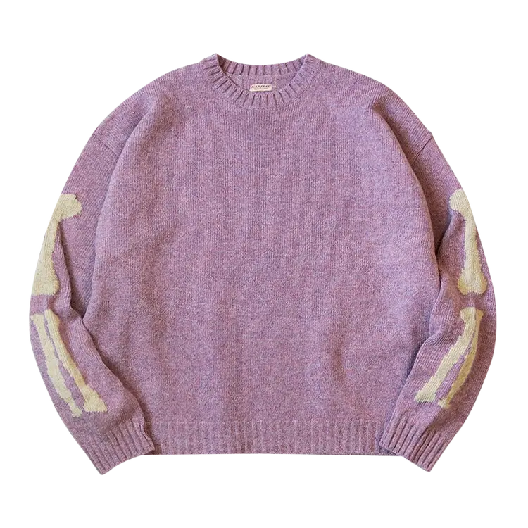 

Свитер Kapital Bone Crew 'Light Purple', фиолетовый