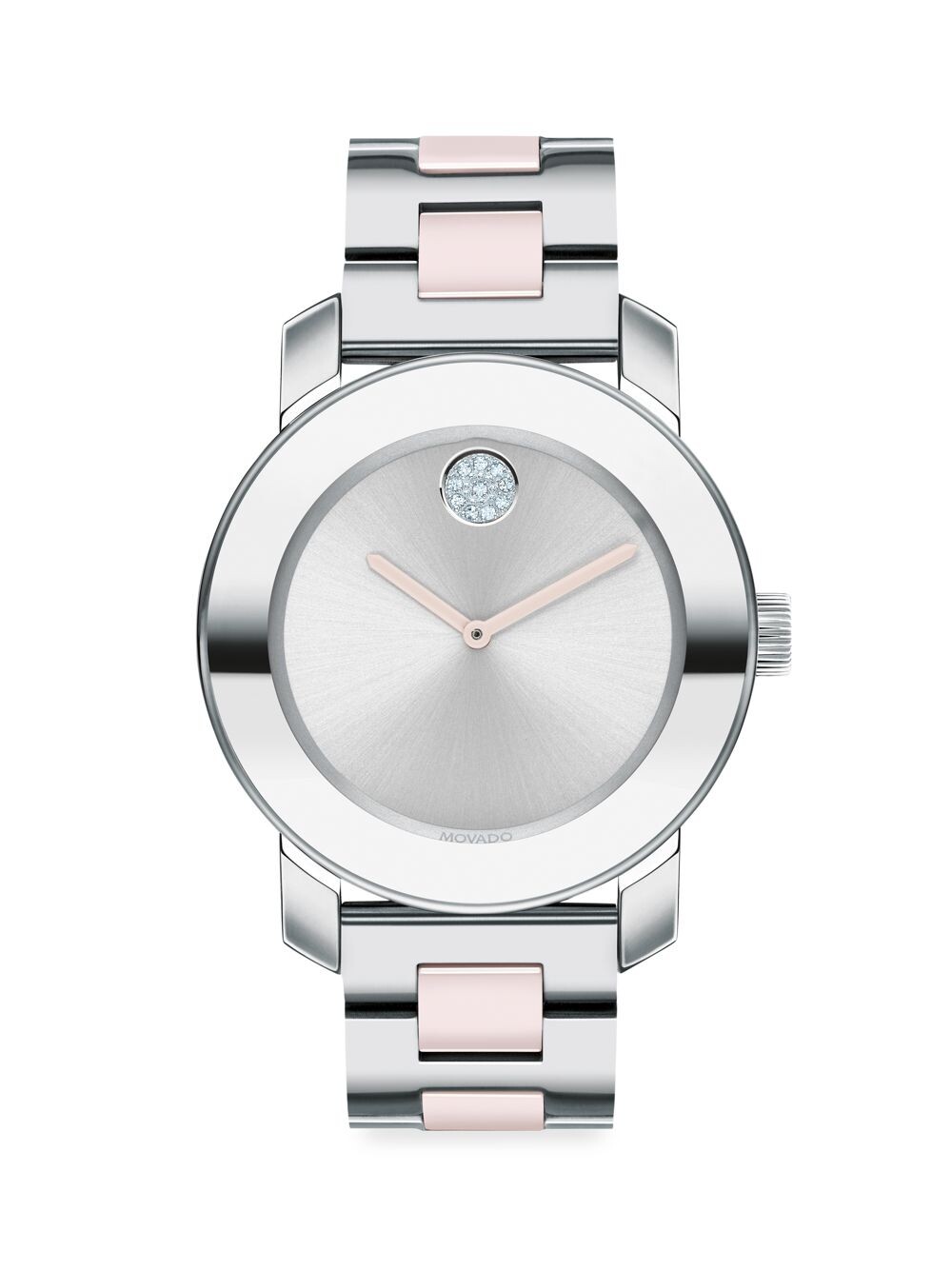

Часы Bold Evolution с браслетом из керамики, нержавеющей стали и хрусталя Movado, серебряный