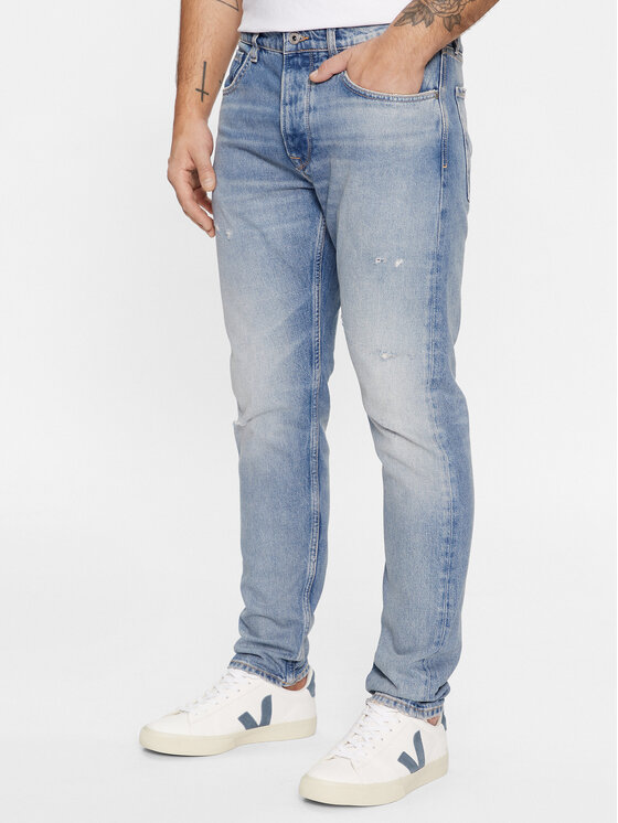 Узкие зауженные джинсы Pepe Jeans, синий