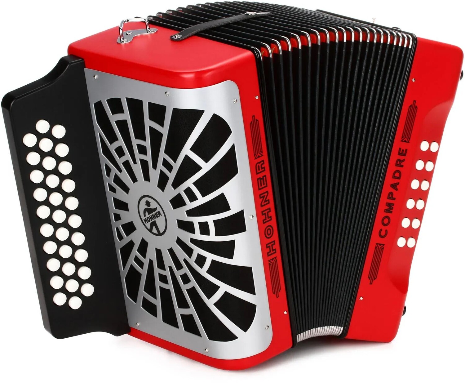 

Диатонический аккордеон Hohner Compadre — клавиши F/Bb/Eb — красный