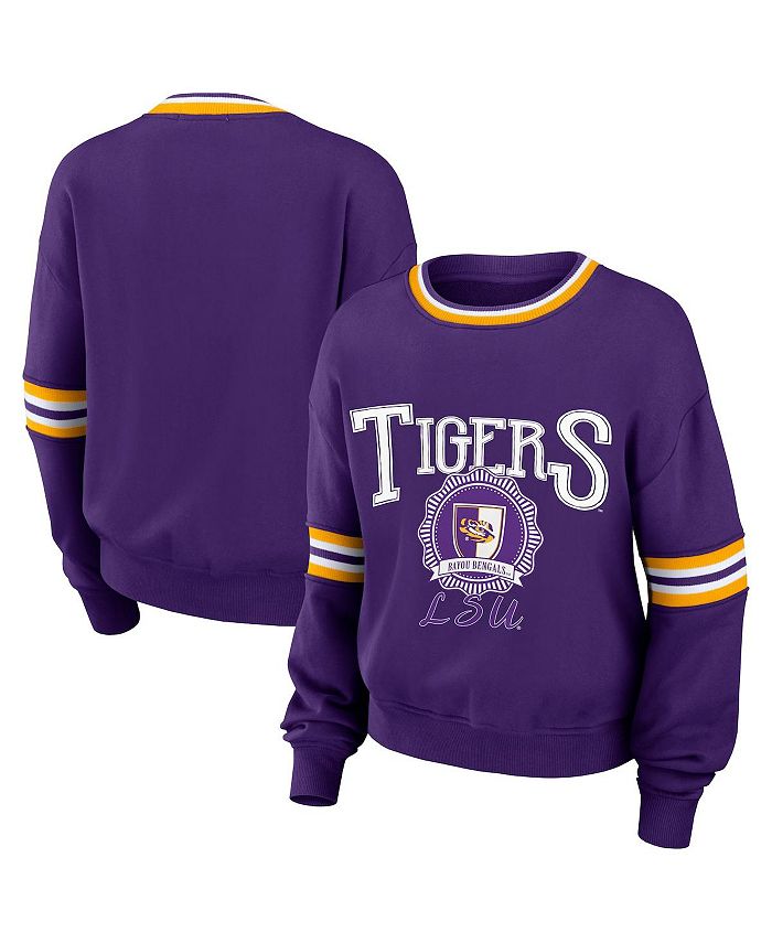 

Женский фиолетовый рваный пуловер в винтажном стиле LSU Tigers WEAR by Erin Andrews, фиолетовый