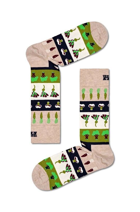

Носки-носки с растительной полоской Happy Socks, мультиколор