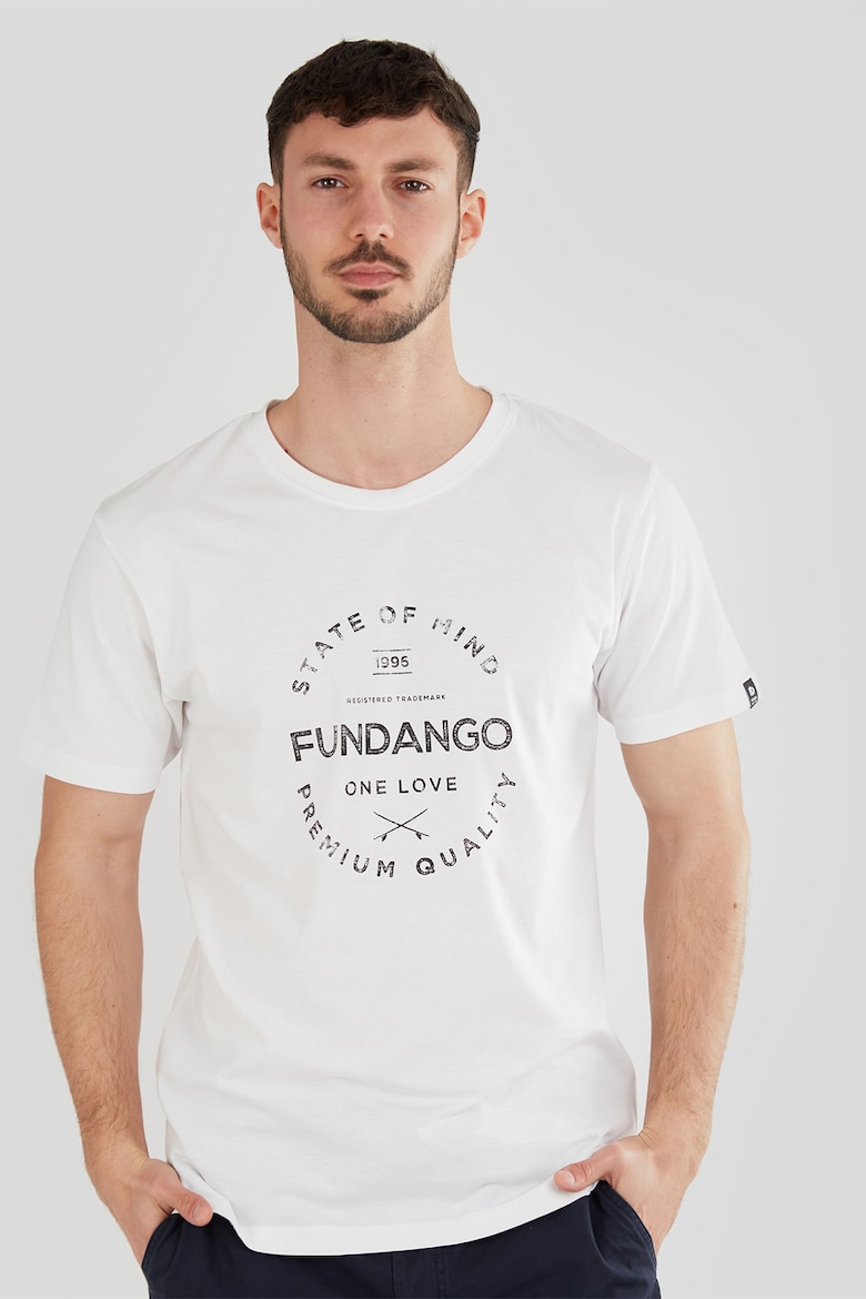 Футболка из органического хлопка с логотипом Fundango, белый