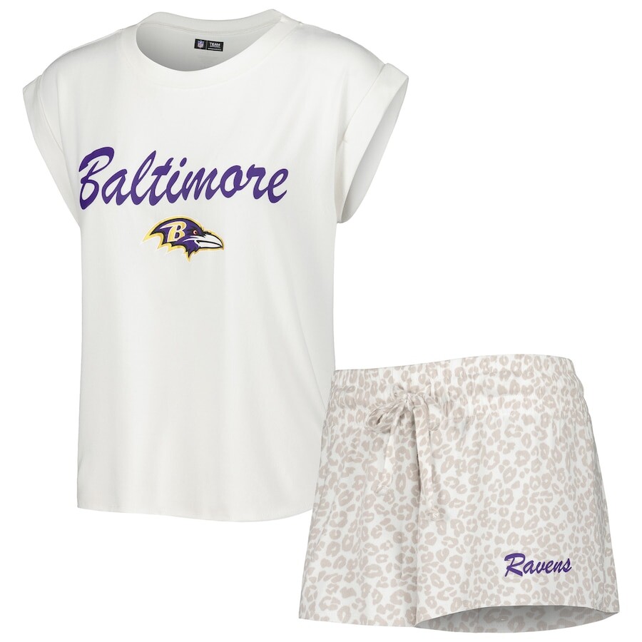 

Пижамный комплект Concepts Sport Baltimore Ravens, белый