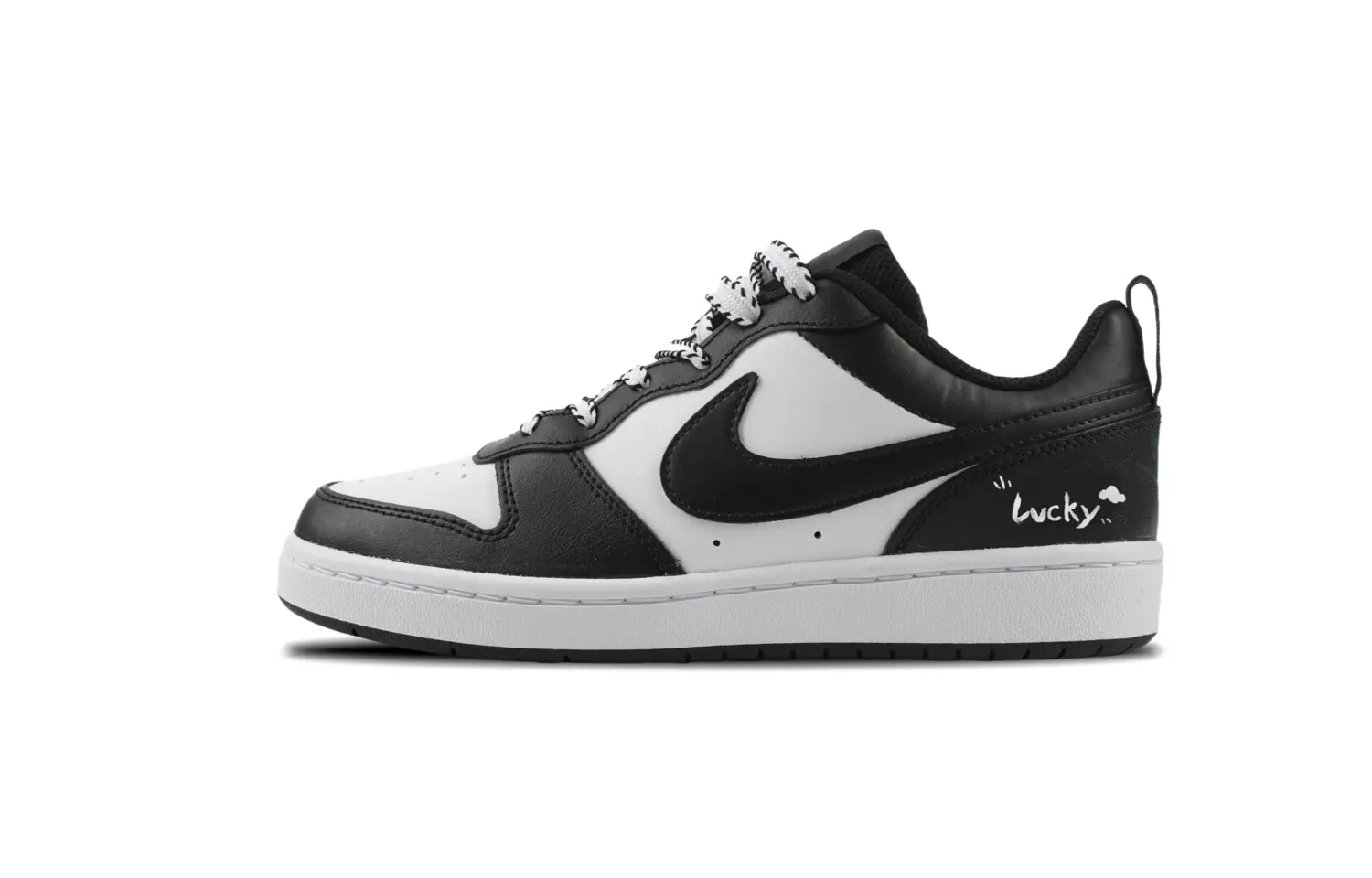 

Кроссовки Nike Court Borough Skateboarding Shoes Women's Low-top Black/white, черный/белый