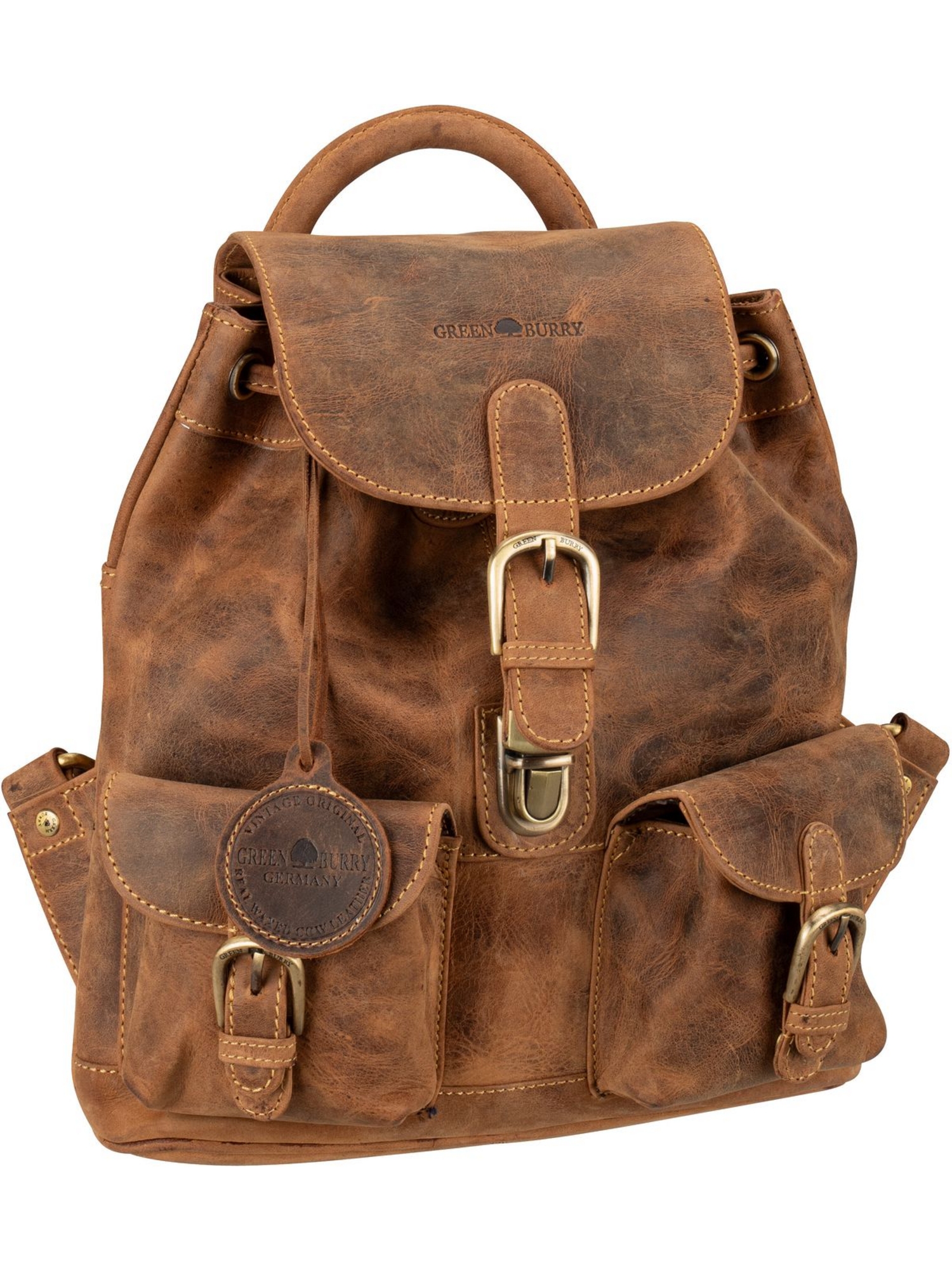 Рюкзак Greenburry/Backpack Vintage 1711S, цвет Sattelbraun