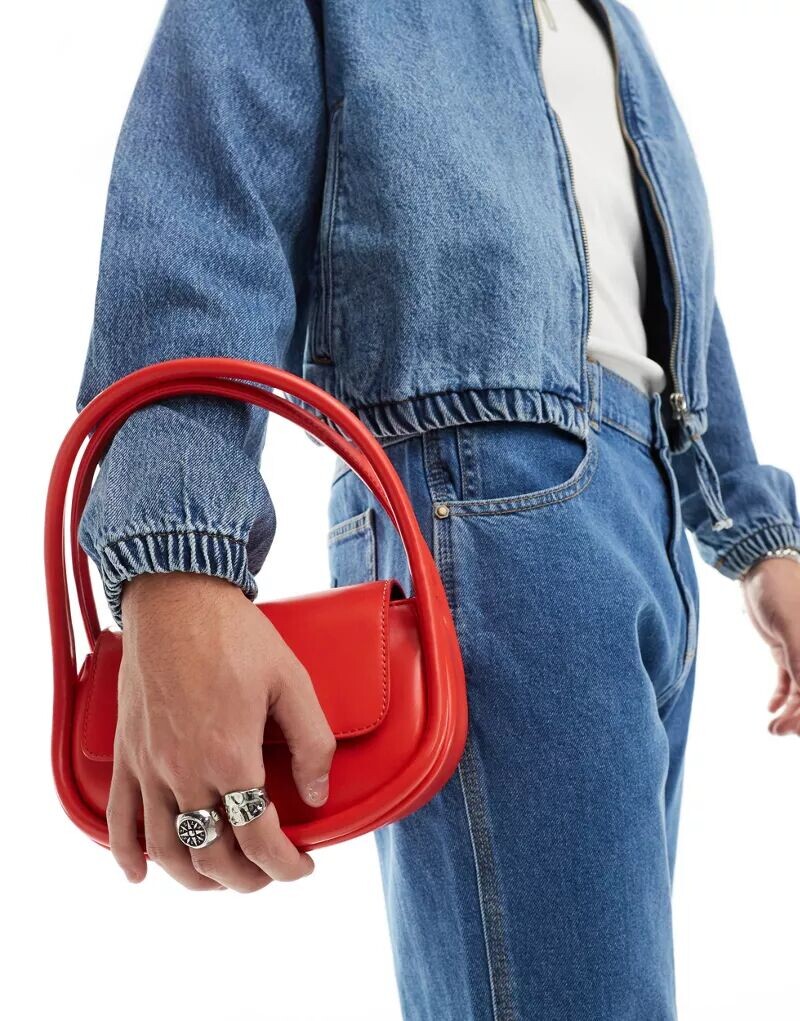 

Красный клатч ASOS