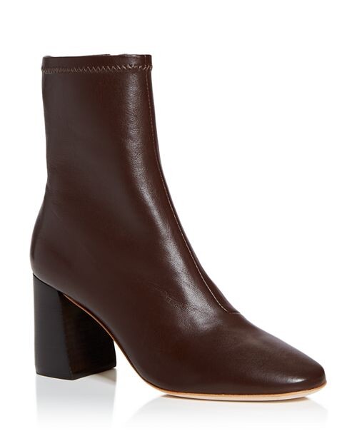 

Женские ботильоны Elise на блочном каблуке Loeffler Randall, цвет Brown