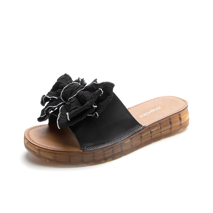 

Шлепанцы женские Medd, цвет Black - Bow