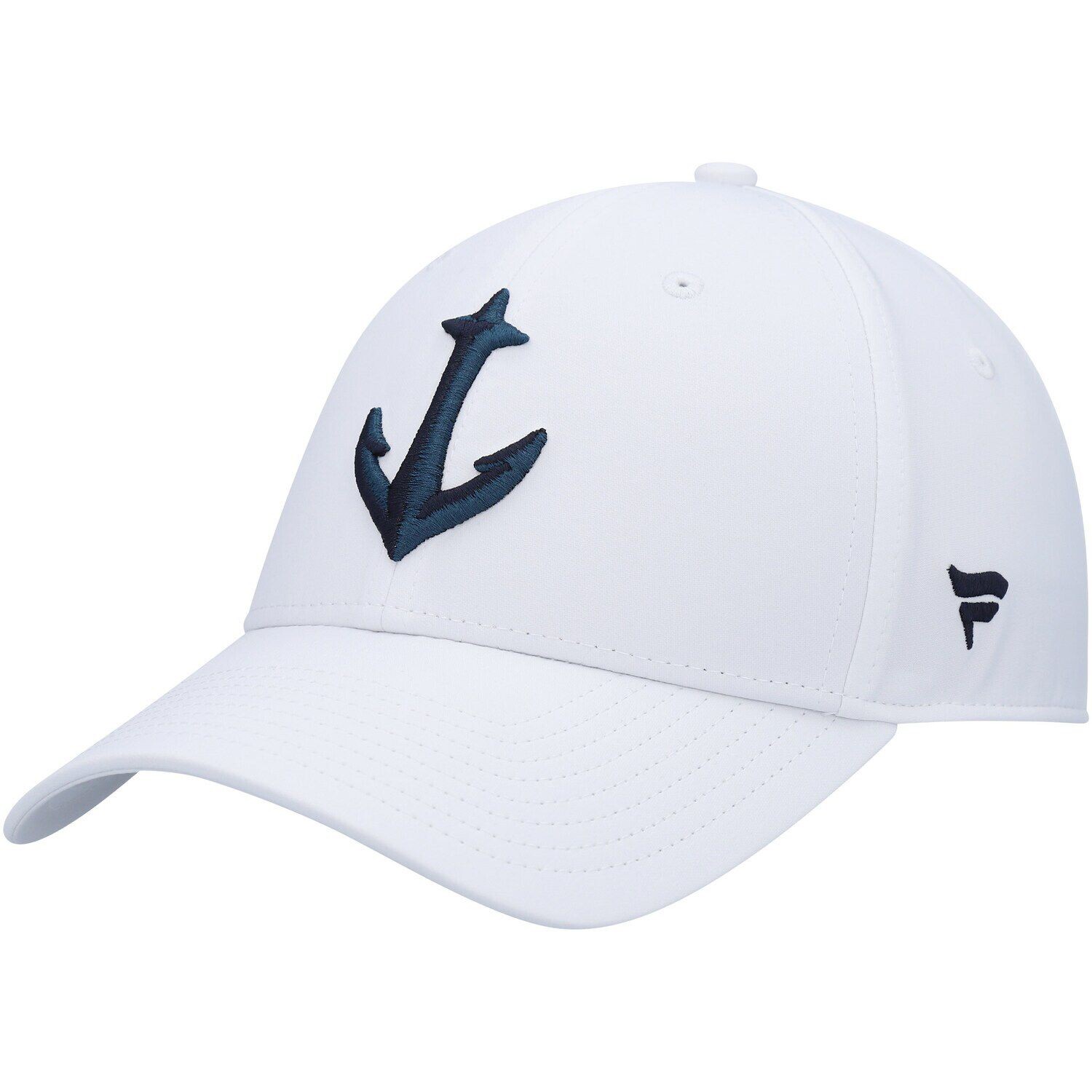 

Мужская гибкая шляпа с логотипом Fanatics белого цвета Seattle Kraken Secondary