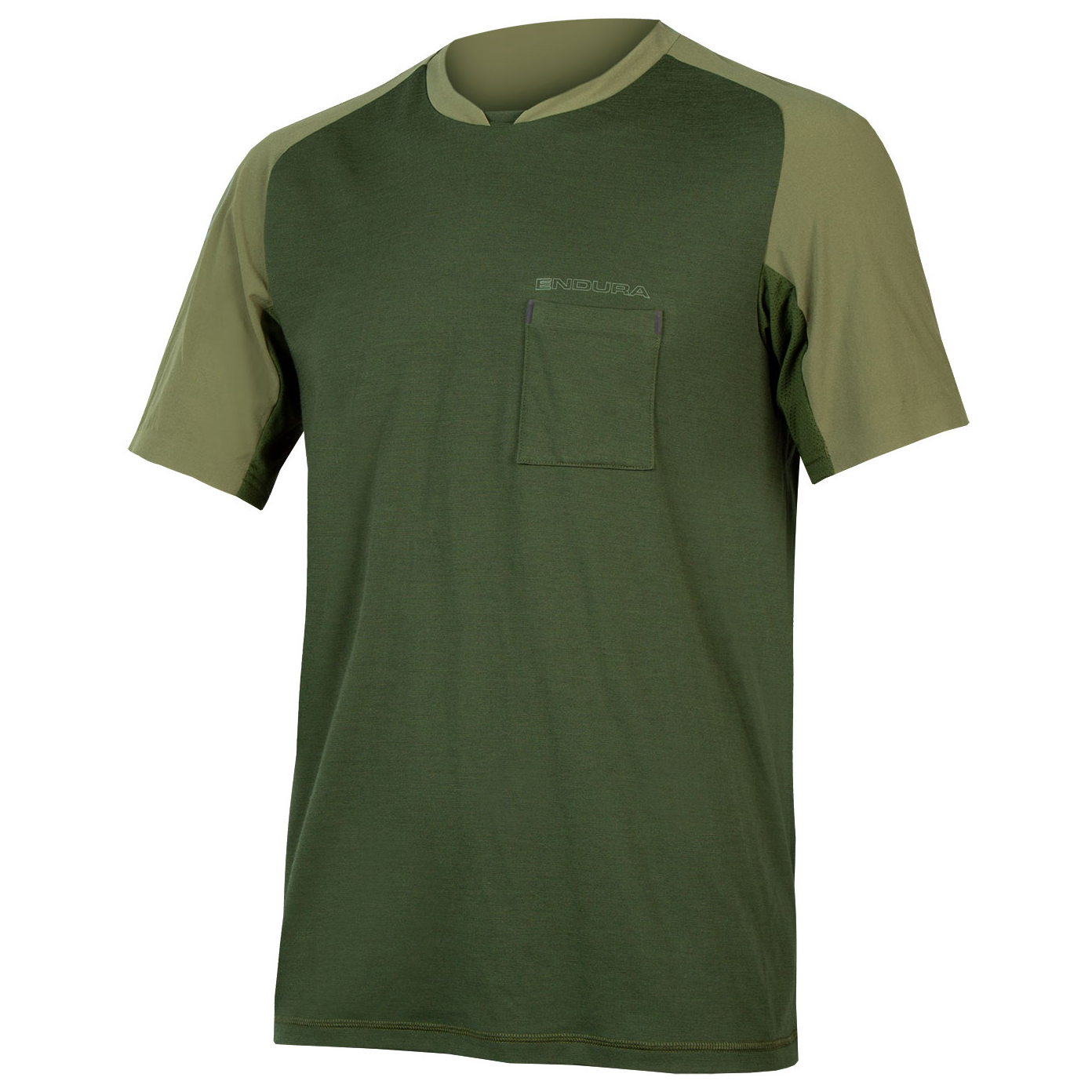 Рубашка из мериноса Endura GV500 Foyle T, цвет Olivgrün джерси с длинным рукавом endura gv500 фиолетовый