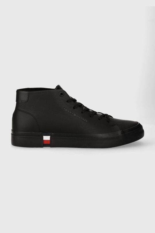 

Кожаные кроссовки HI VULC LEATHER DETAIL Tommy Hilfiger, черный