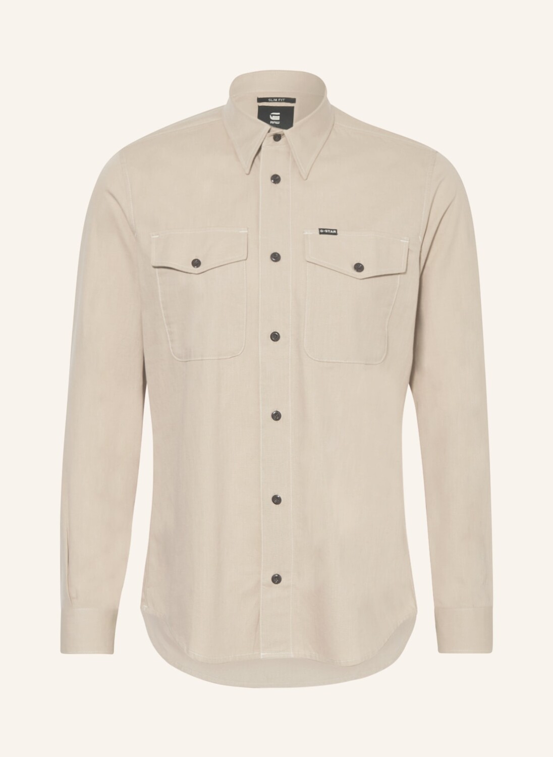 

Рубашка G-Star RAW MARINE Slim Fit, бежевый