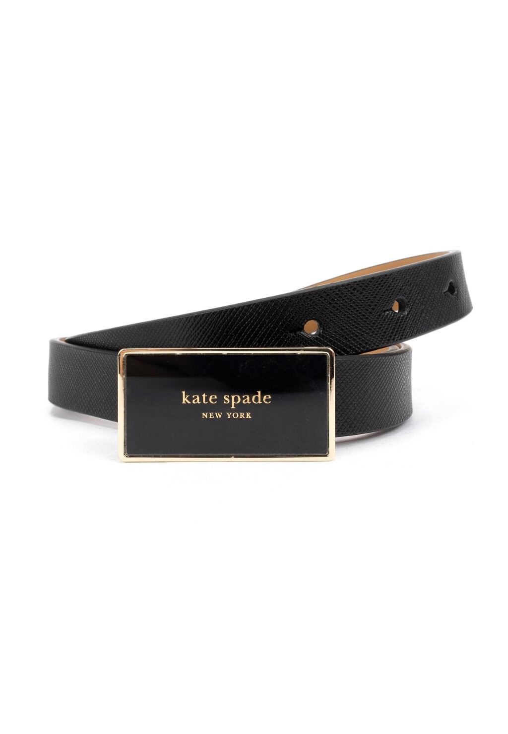 

Ремень 20MM WITH PLAQUE BUCKLE kate spade new york, цвет black