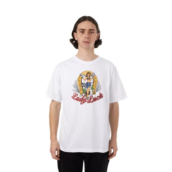 

Футболка t-shirt mit "lady luck"-motiv white white Rassvet, белый