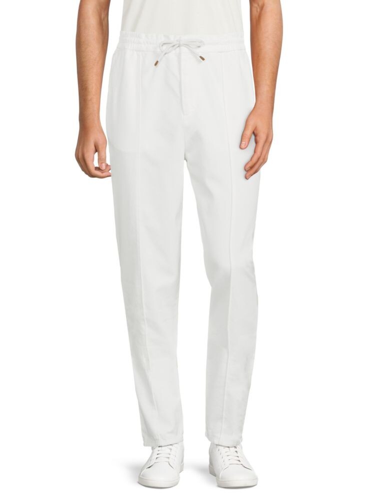 

Многослойные брюки Easy Fit с завязками Brunello Cucinelli, белый