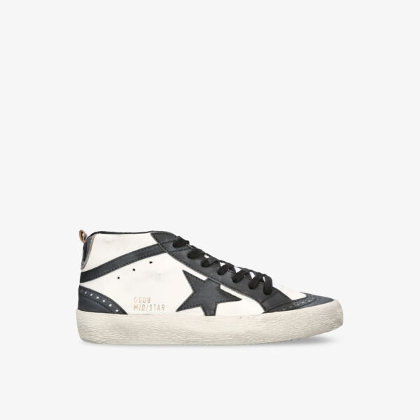 

Женские кожаные кроссовки mid star 10238 Golden Goose, черный