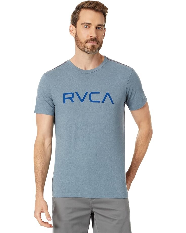 Футболка RVCA Big RVCA, цвет Industrial Blue фотографии