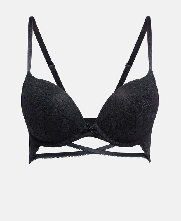 

Бюстгальтер на косточках, чашка B Hunkemöller, черный