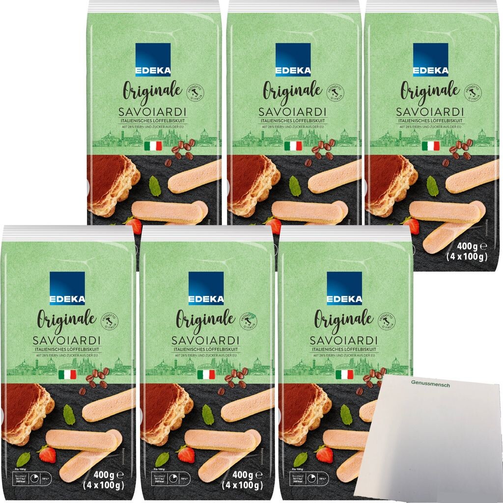 

Дамские пальчики Edeka оригинал из Италии с сахарной корочкой упаковка 6 шт. (упаковка 6х400г) + блок усы USY