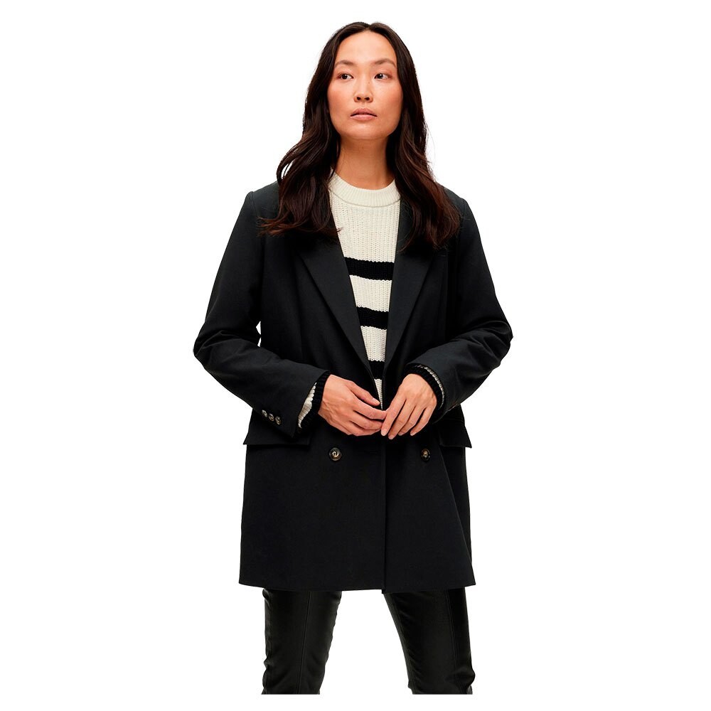 

Блейзер Selected Myla Relaxed Fit, черный