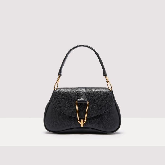 

Сумочка из зернистой кожи Coccinelle HIMMA SMALL, черный