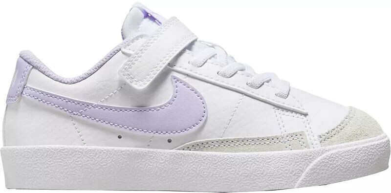 

Детские кроссовки Nike Blazer Low '77 для дошкольников, белый/сиреневый