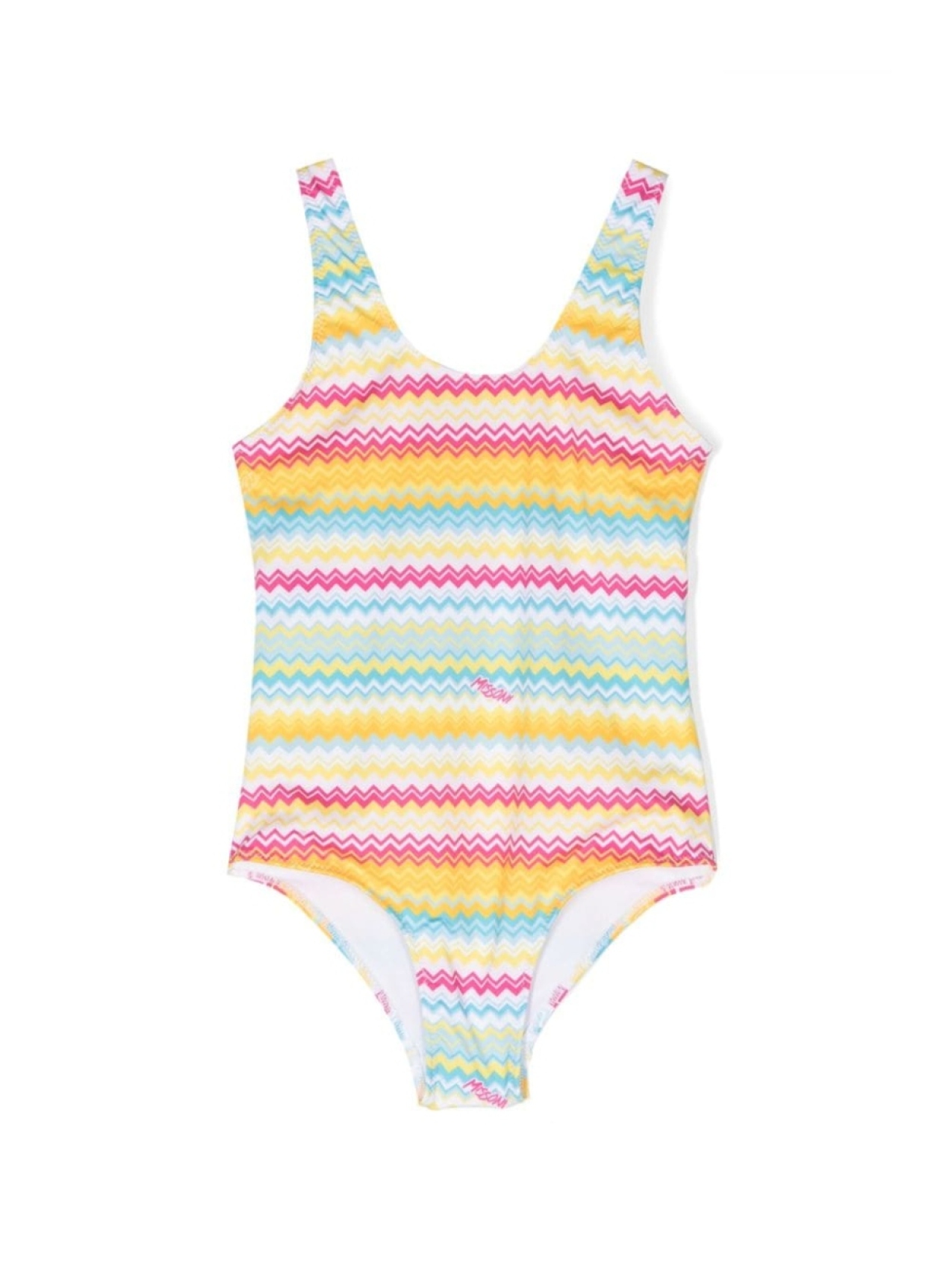 

Missoni Kids купальник с принтом зигзаг, желтый