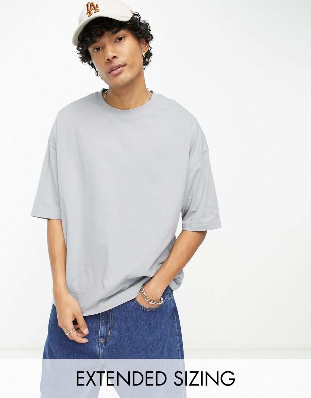 

Серая футболка оверсайз ASOS DESIGN
