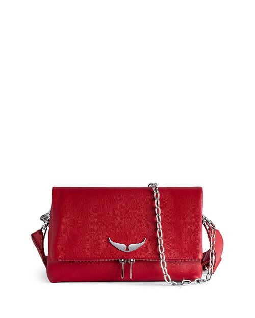 

Кожаная сумка через плечо Rocky Chance Zadig & Voltaire, цвет Red