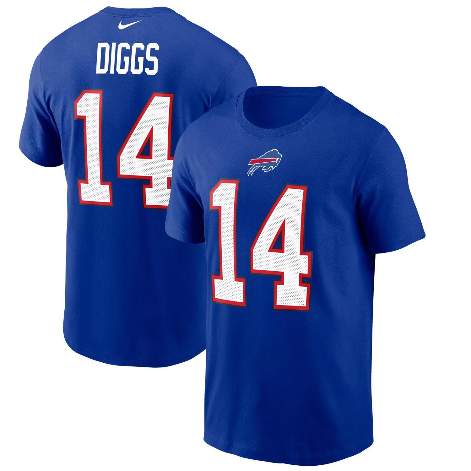 Мужская футболка Stefon Diggs Royal Buffalo Bills с именем и номером Nike