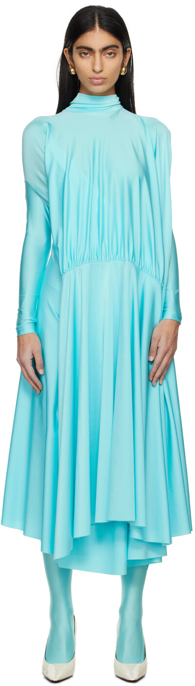 

Синее платье макси Table Cover Marie Adam-Leenaerdt, Синий